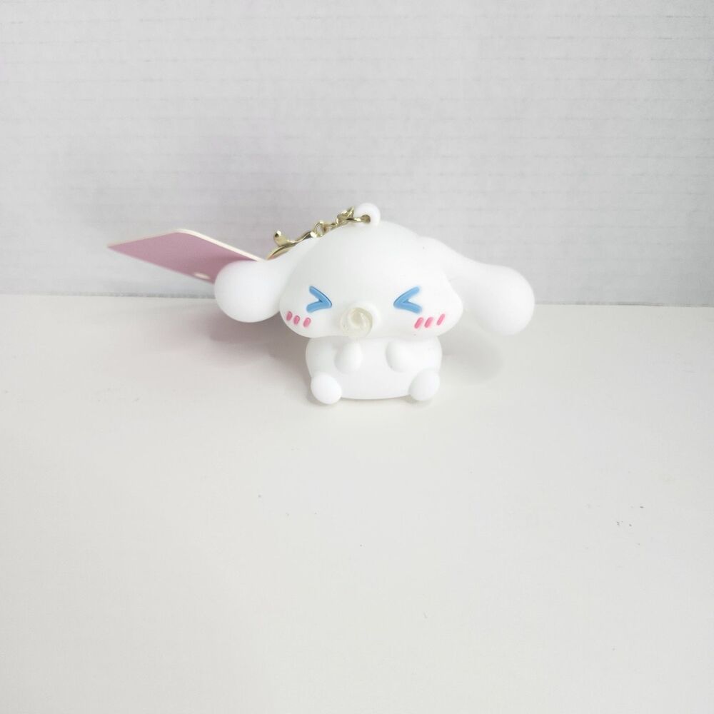 Cinnamoroll Sanrio Characters PVC Keychain Figure Charm Bubble Nose